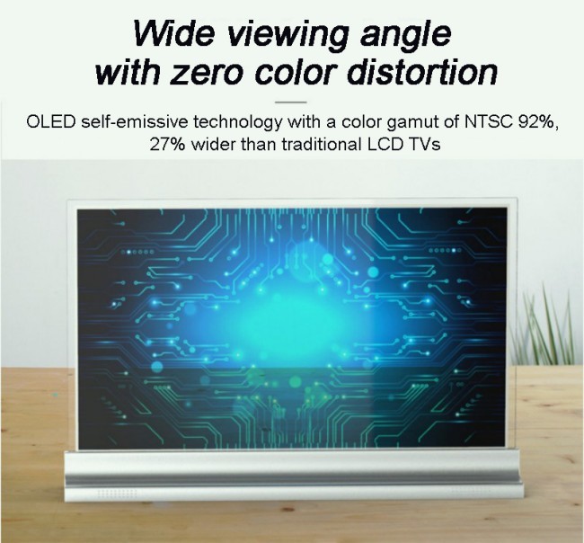 Touch OLED Transparent Screen for Science and Technology Exhibitions Writing Method Pen/Finger Touch