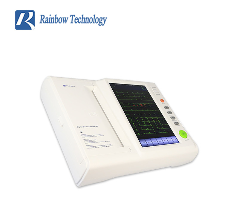 RS232 USB interfaces Medical ECG Machine OEM 12 Lead ECG Machine Portable