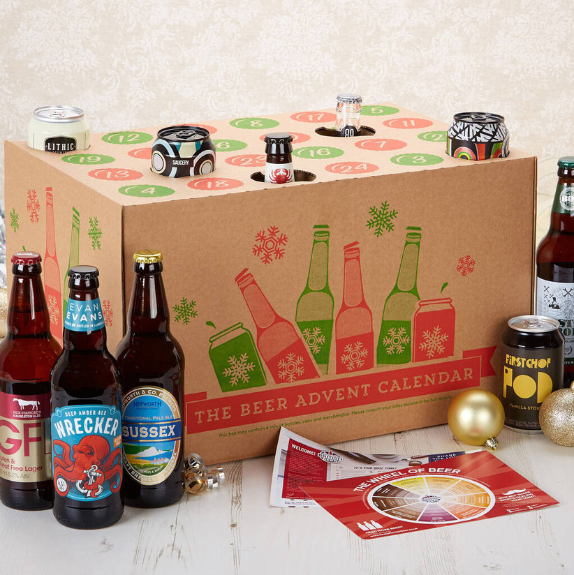 OEM Recyclable Christmas Countdown Gift Box , Leakproof Empty Advent Calendar Boxes