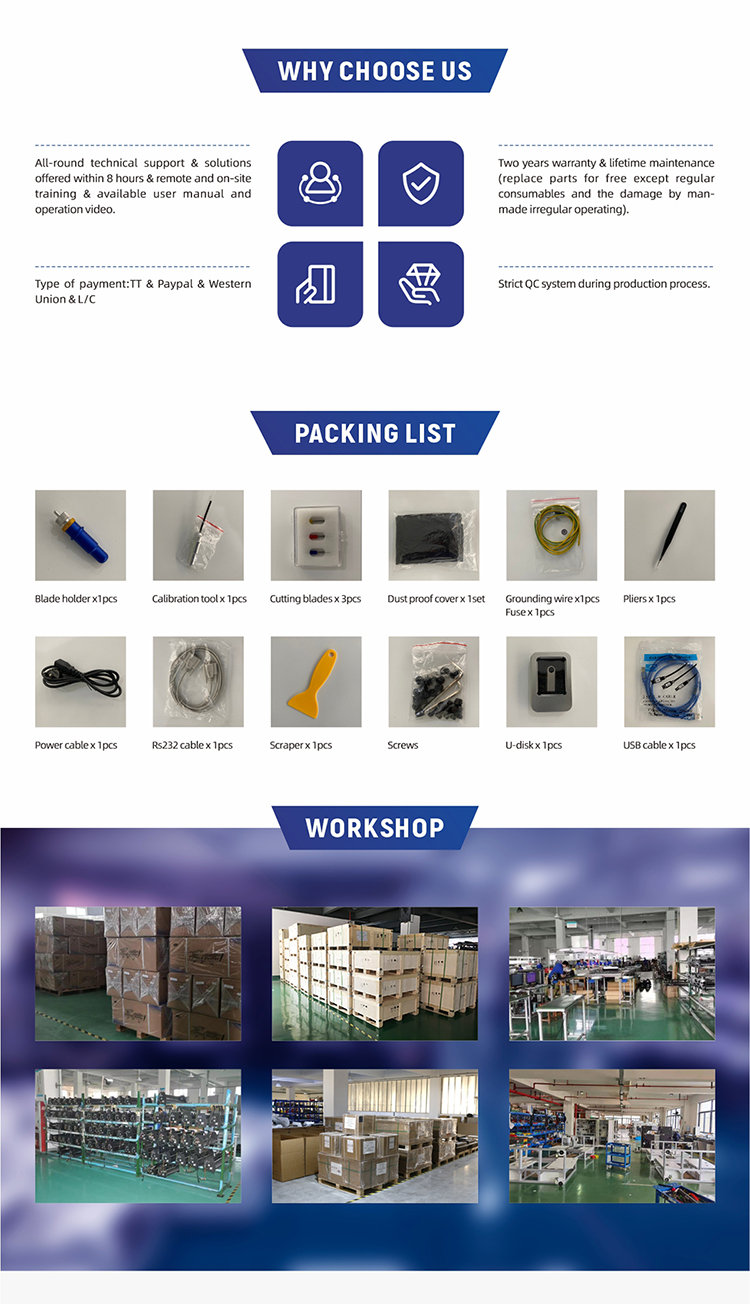 1200mm/s Car Film Cutting Plotter Adhesive Vinyl for Cutting Plotter Pattern Cut Machine RC-720