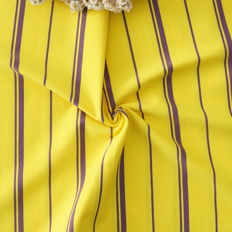 High Quality And Fashionable Healthy Breathable Striped Knit Fabric For T-Shirt