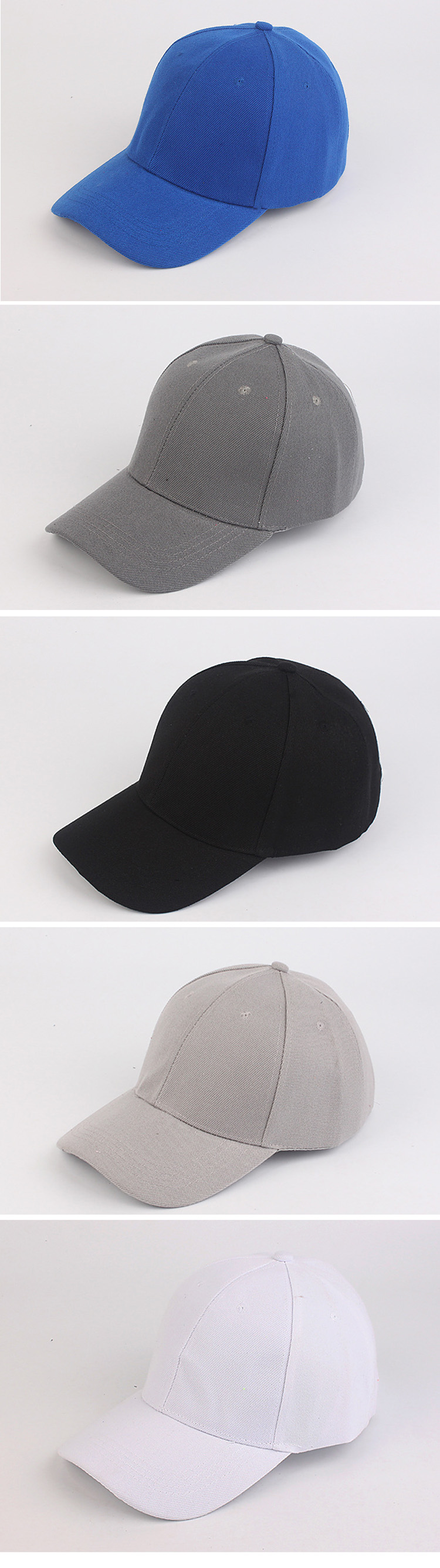 Cotton Polyester Unisex Baseball Caps for advertising promotion
