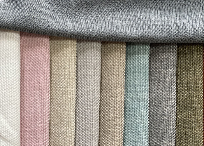 145cm Chenille Sofa Fabric Plain Grey Chenille Upholstery Fabric