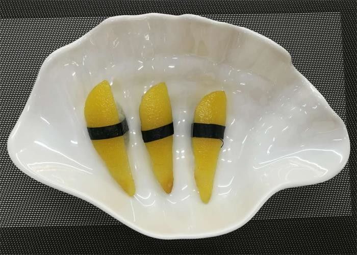 Shell Shape UNK Sushi Pan Unbreakable Plastic Porcelain Dinnerware Weight 208g