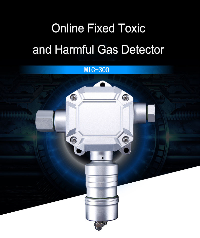 MIC300S Industrial SO2 Sensor Ammonia Fixed Gas Detector Real Time Monitoring