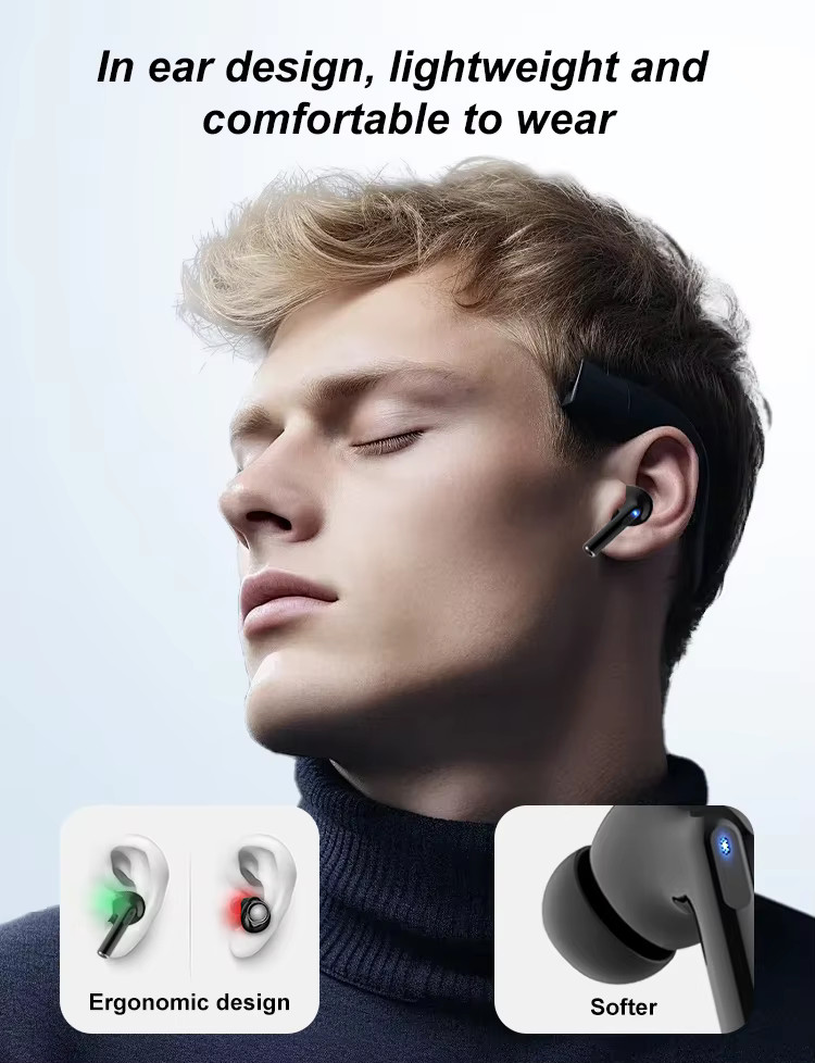 Ipods Pro Tws Earphones Wireless 2024 In Ear Headphone Noise Cancelling Hifi Sport Mini Blue Tooth Earbuds