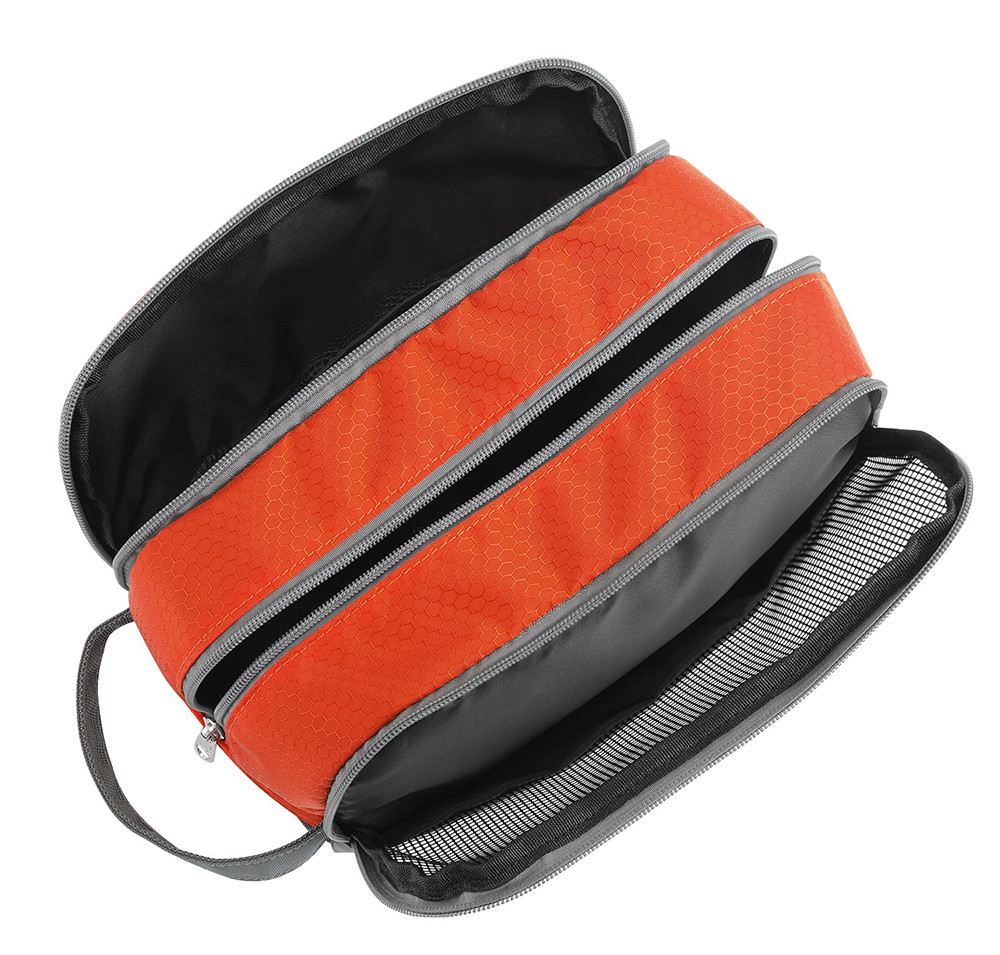 Zippered Unisex Nylon Travel Toiletry Organizer
