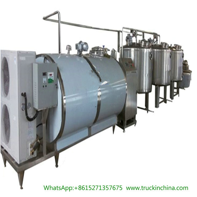 Stainless steel Milk Cooling Tank Body For Lorry Trucks 8CBM- 25CBM