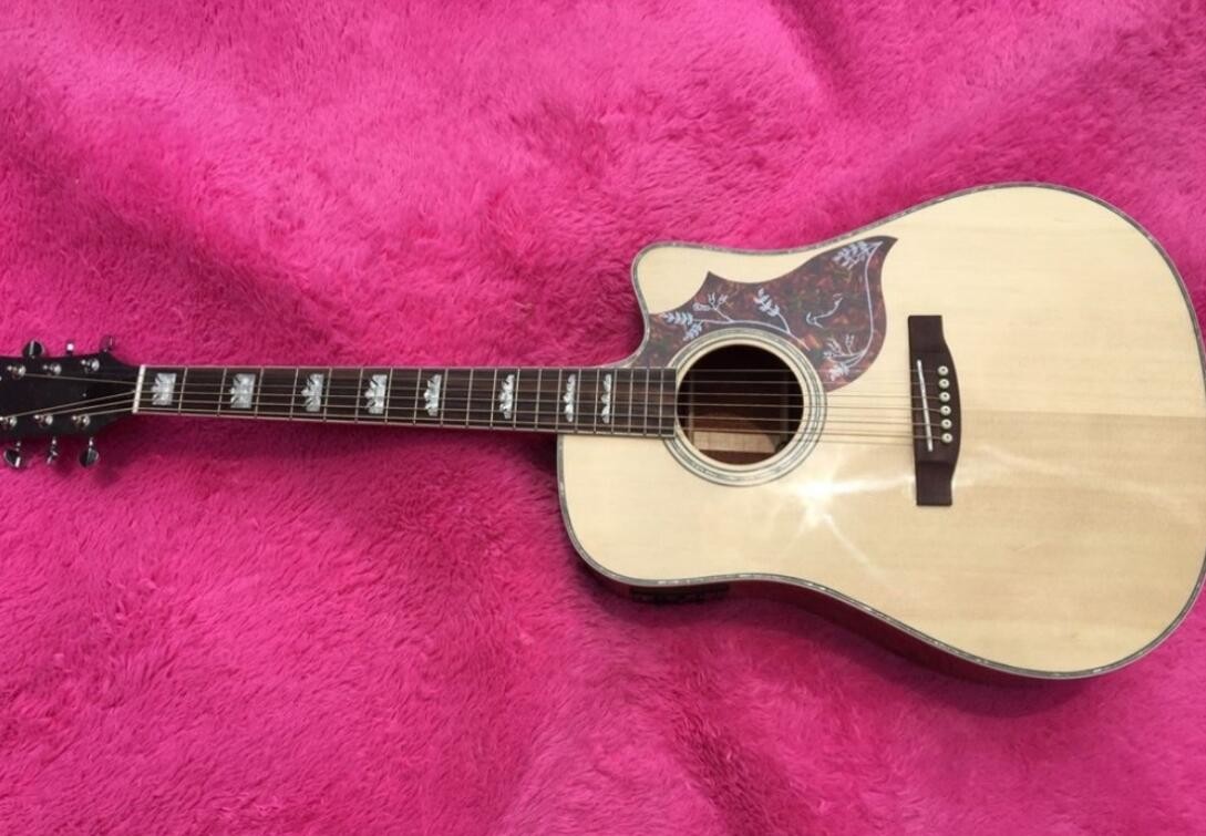 2018 new Chibson H-Bird acoustic guitar KOA body H-Bird electric acoustic guitar