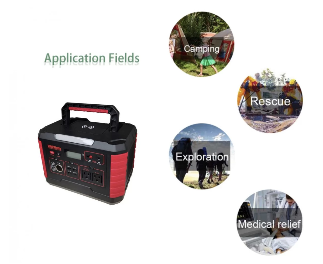 OEM ODM lifepo4 lithium battery 1000W Power Supply Solar Generator lithium battery packs For Outdoor RV EV Camping