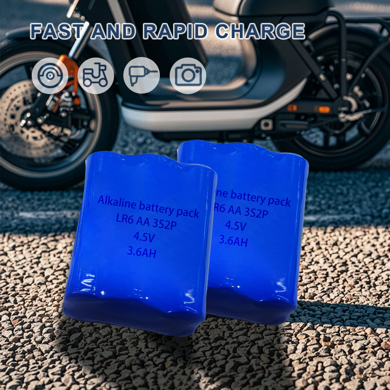 4.5V AA LR6 Alkaline Battery 2600mah REACH Approval Dry Type Battery Pack
