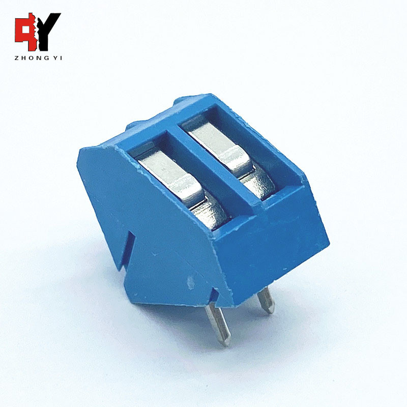HQ330-5.0mm Pitch Pluggable Screw Terminal Blue 2P Wire Connector
