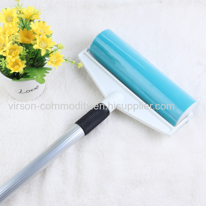 Long handle washable lint roller for dust lint cleaning