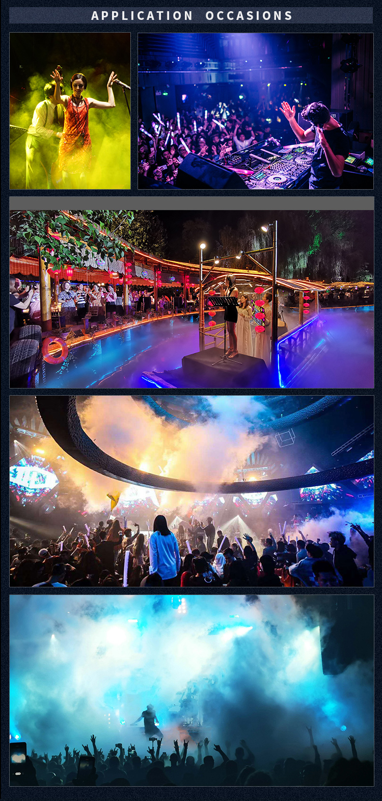 Preheating Time 40 Seconds 1700w Stage Disco Stage Effect Smoke Fog Machine for Stage
