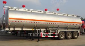 China 40 cbm aluminium alloy fuel tankers trailer aluminium fuel tanks on sale