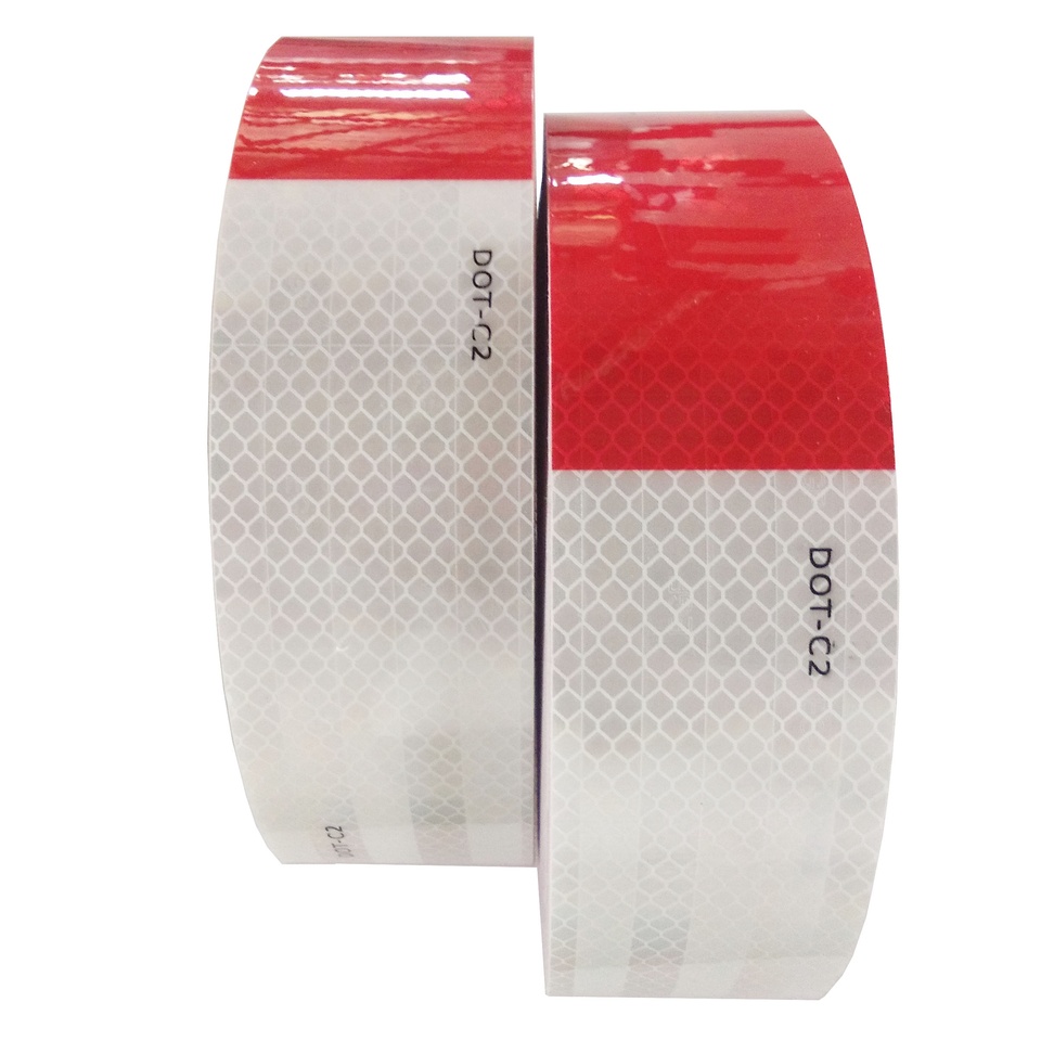 DOT C2 PMMA Truck Trailer Rear Reflective Sticker Diamond Grade Retro Reflective Tap