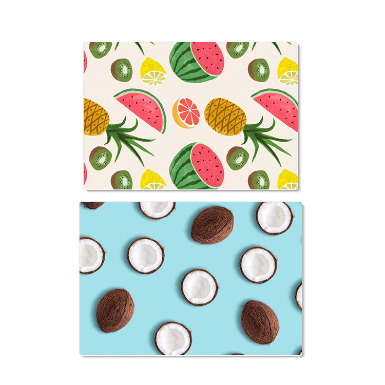 Decorative Flower PET Printing 3D Lenticular Plastic Table Mats Offset Printing