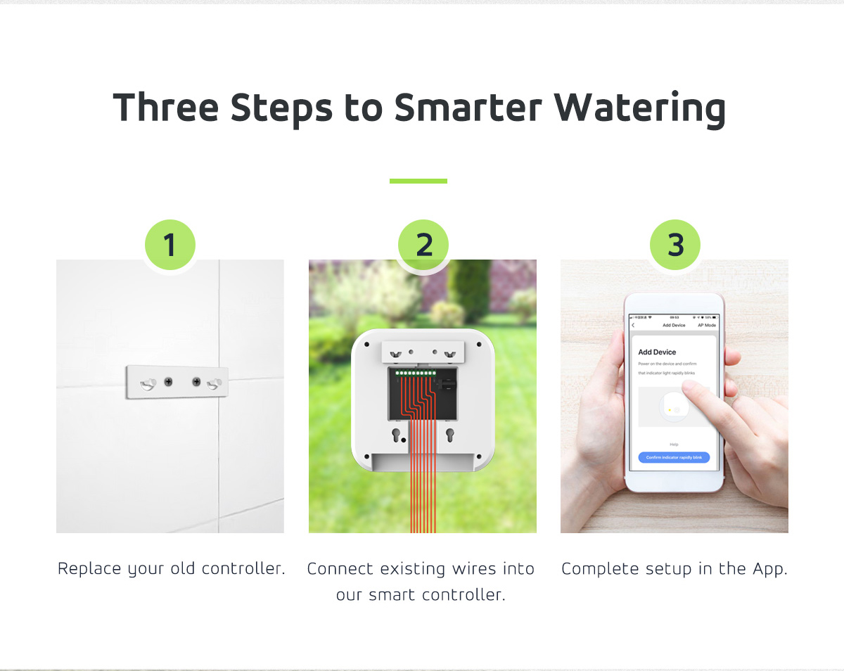 4 6 8 Zone Smart Sprinkler Controller For Garden Irrigation With Wi-Fi Control
