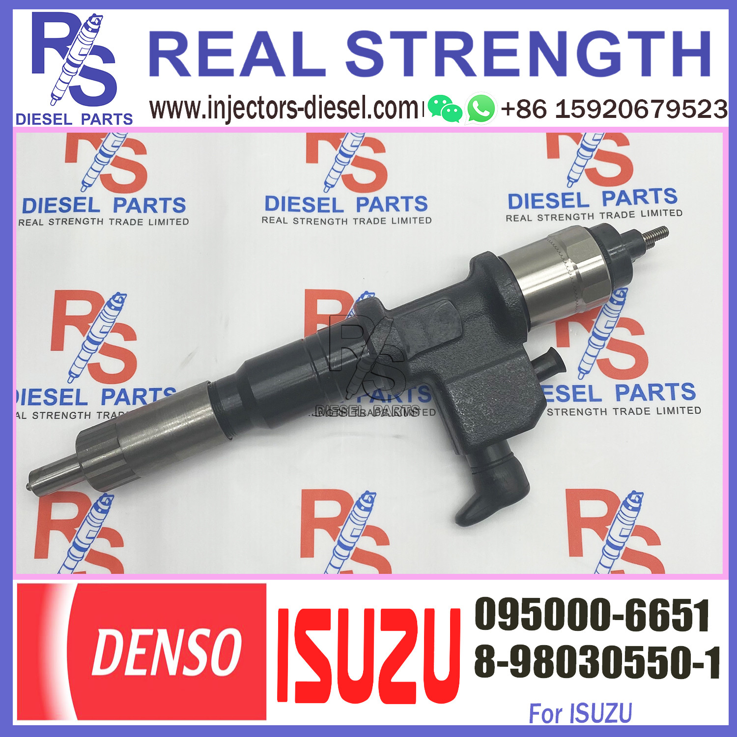 Common rail Diesel Fuel Injector 095000-6651 For IS-UZU GIGA 6WF1 8-98030550-1