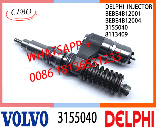 VOL 3155040 BEBE4B12004 Fuel engine Diesel Injector 3155040 BEBE4B12004 A3 for VOL D12 3039 EURO SPEC 340-380 HP