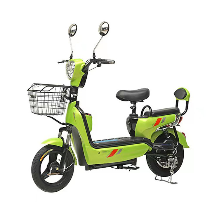 High Mileage 350W Brushless Electric Motorcycle Scooter With Removable Battery