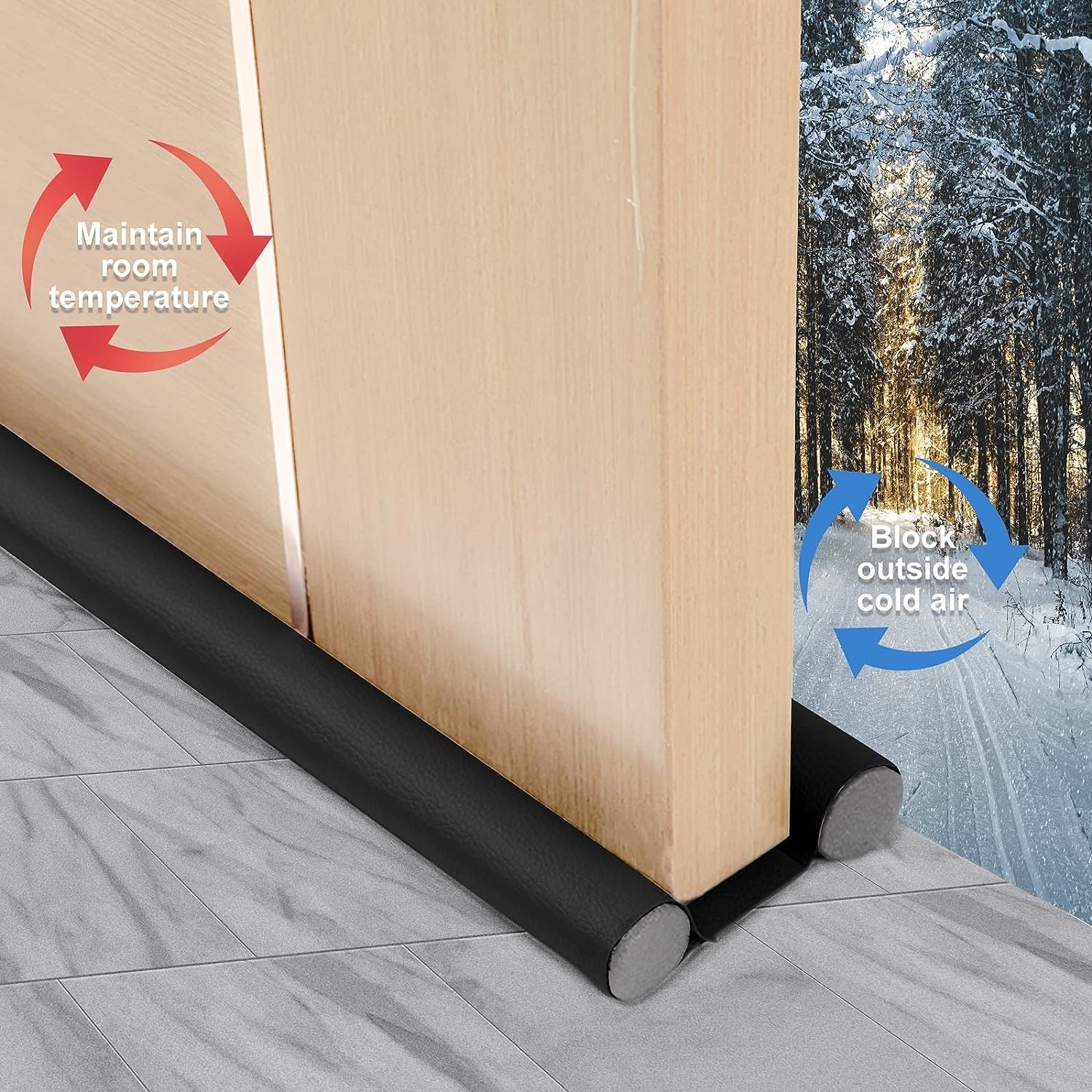 96cm Door Draft Stopper Soundproof Weatherstrips Insect Proof