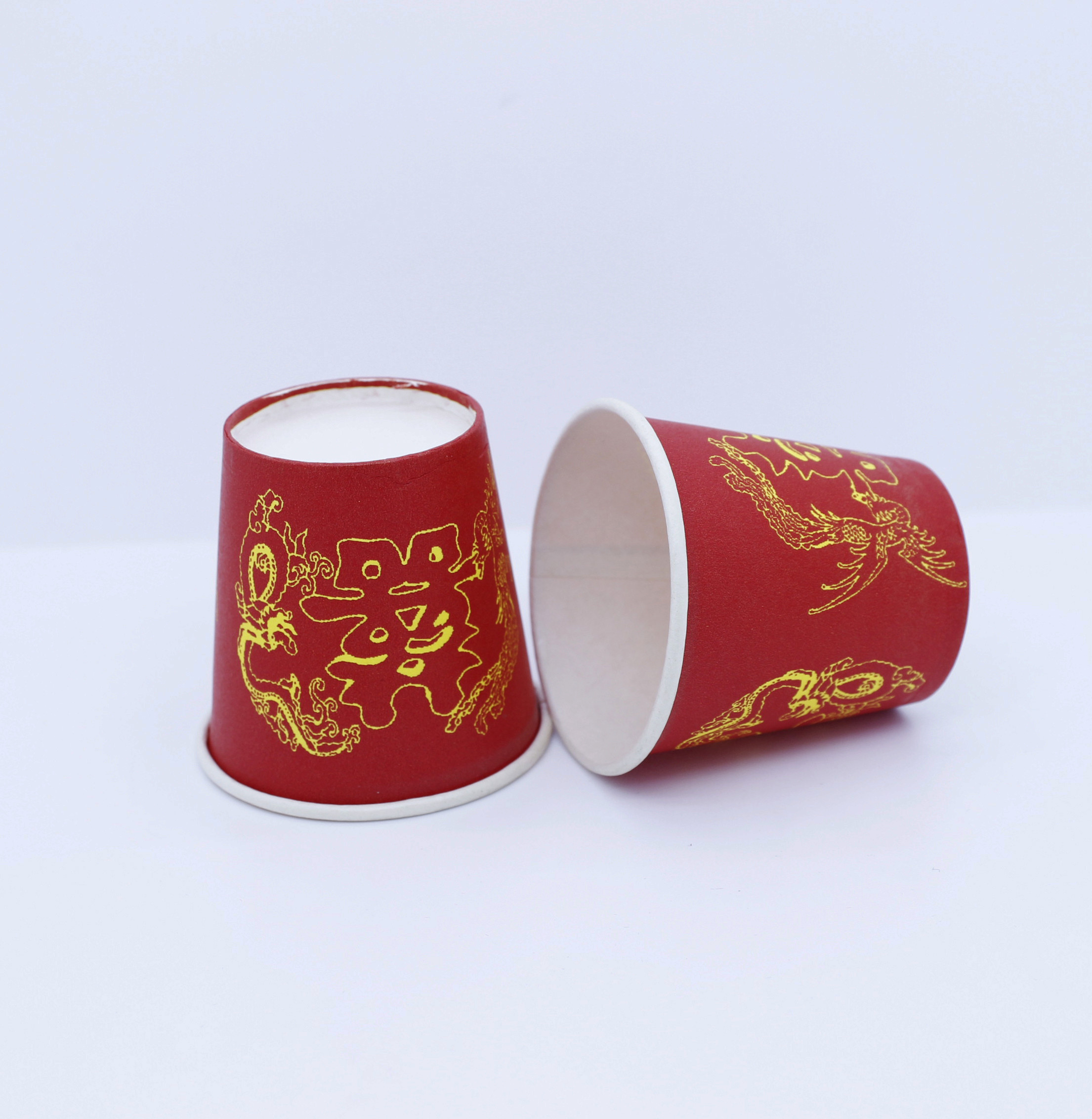 Tea Coffee Ripple Paper Cup 2.5oz - 32oz Single Wall Recyclable With Logo Printing
