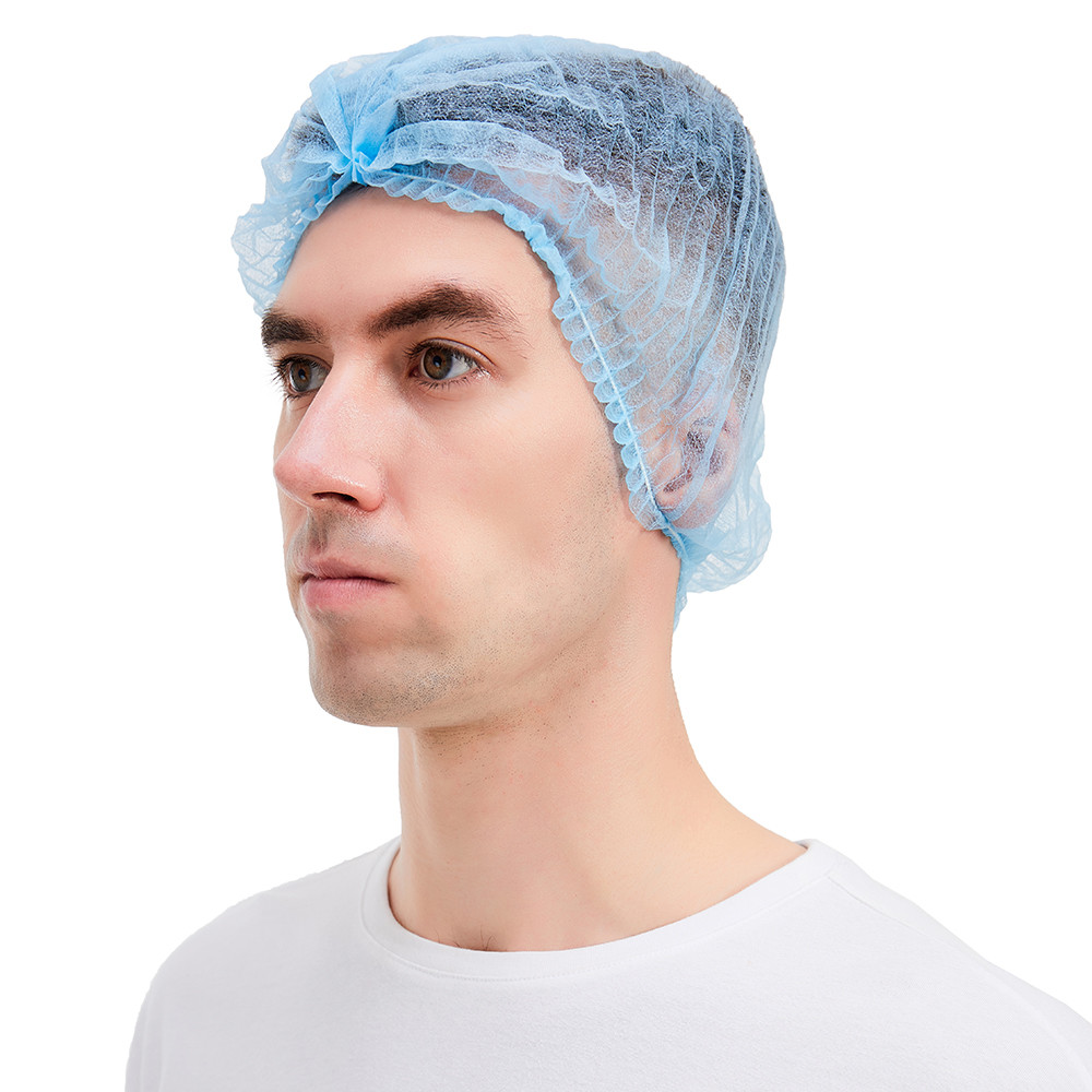12gsm 10gsm Non Woven Surgical Cap 14gsm 16gsm Single Elastic Double Elastic