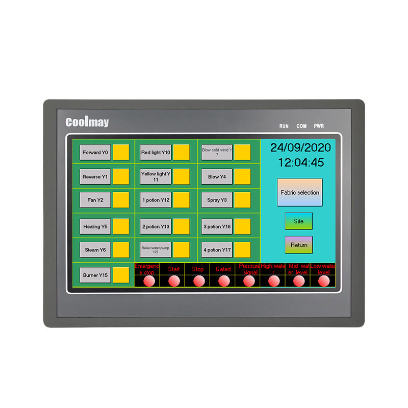 Coolmay 10 Inch LCD HMI Touch Screen Panel LED 1024*600 Piexls Support Modbus