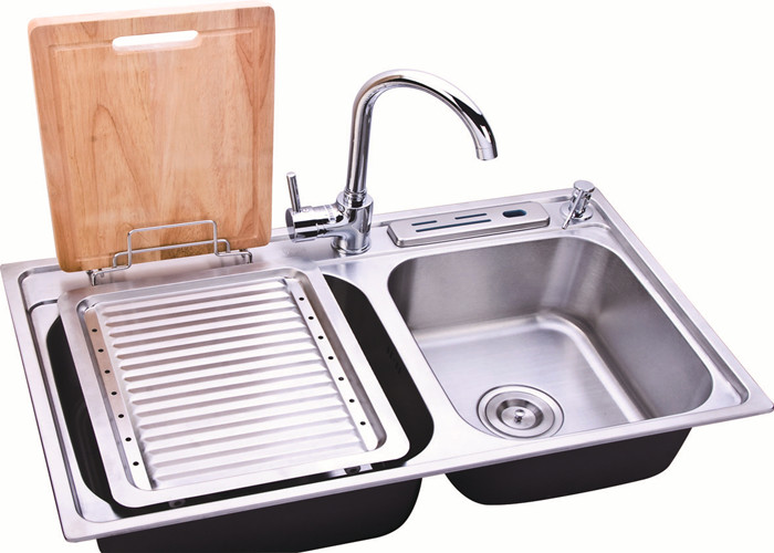 Rectangle Stainless Steel Sink Bowl / Single Bowl Undermount Sink With Brushed Finish