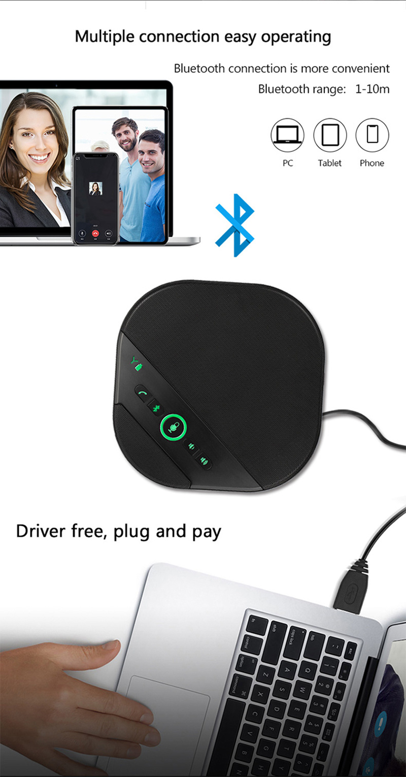 Intelligent Echo Cancellation USB Omnidirectional Microphone
