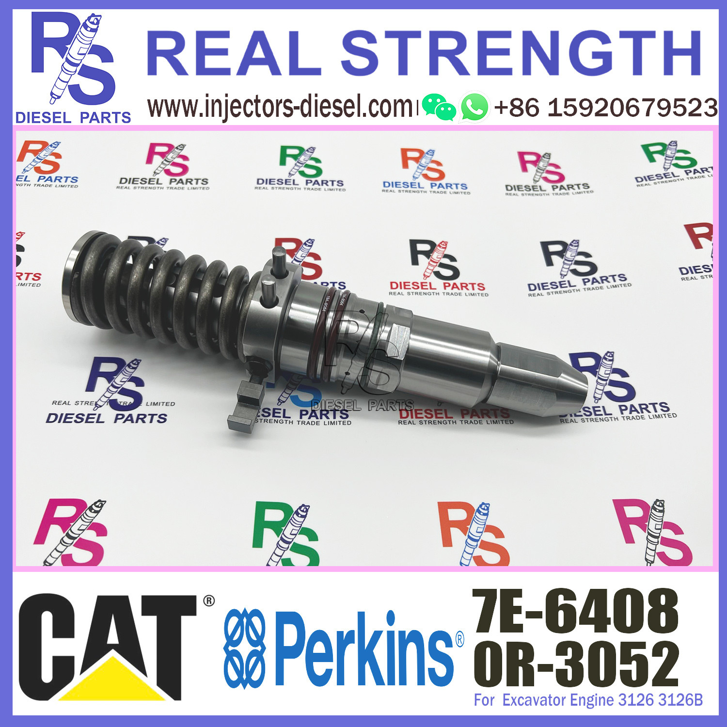 Common Rail Cat 3512 Injector 7E-6408 0R-3052 0R3052 Cat 3516 Injector