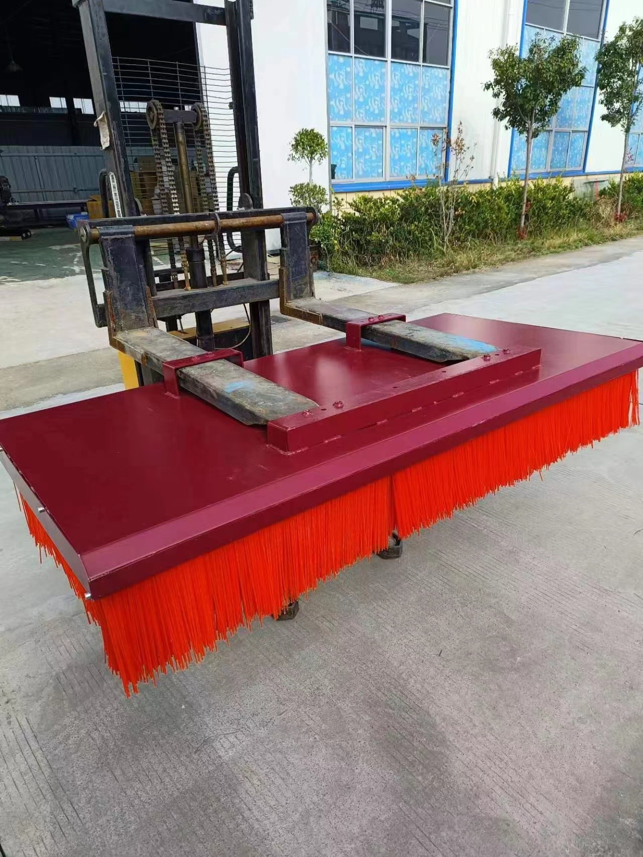 Customizable Floor Forklift Brush Sweeper Forklift Road Cleaning Sweeper Brush Attachment