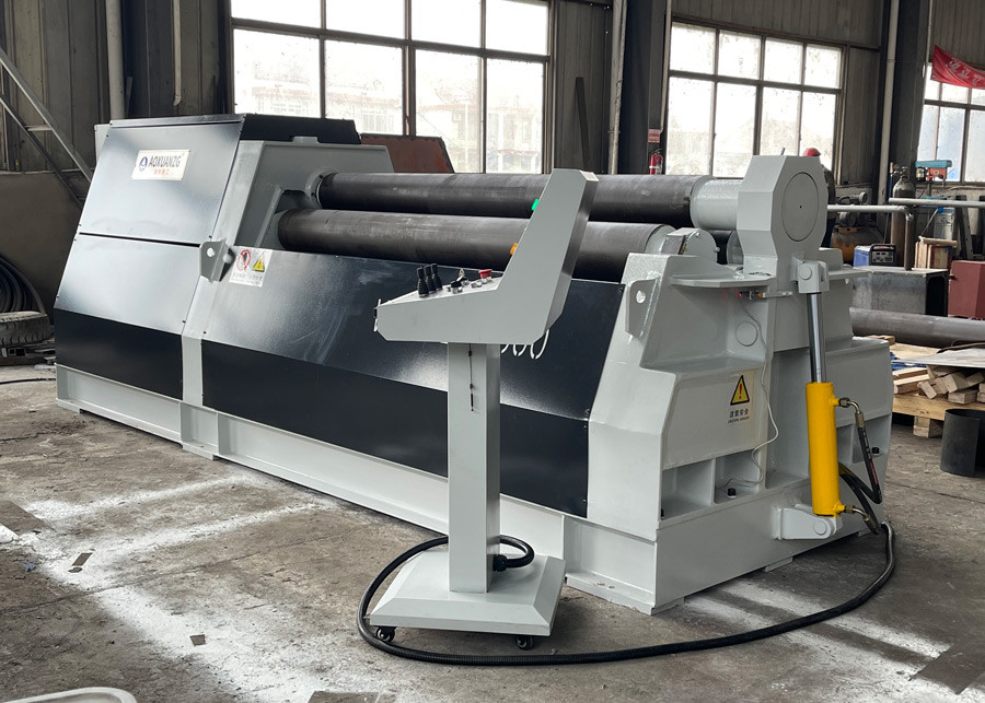CNC Hydraulic 4 Roller Bending Machine With Removable Side Rollers PLC Control 11Kw