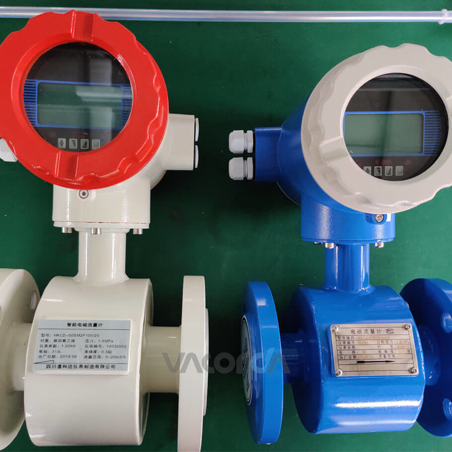 Flow Indicator And Lcd Display Electromagnetic Flowmeter Transmitter