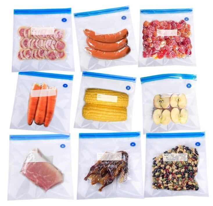 vacuum sealer storage bag Heat seal laminated transparent vacuum plastic food packing bags for sausage, BAGPLASTICS. BAG