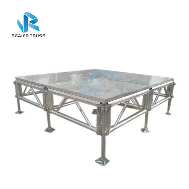 Wooden Platform Outdoor Performance Stage , Laminated Plywood Marriage Party Stage