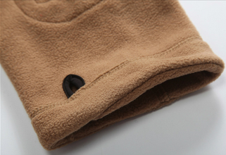 Custom Winter Mens Polar Fleece Jacket With Hood 100% Polyester Windproof