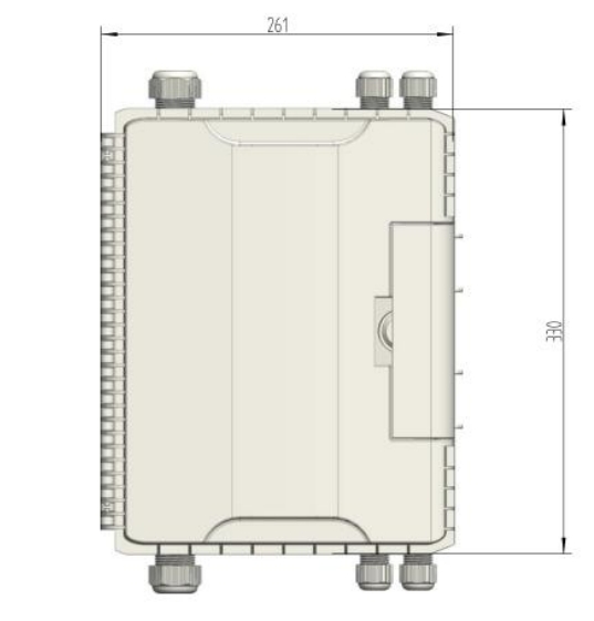 FTTX 16-Core Fiber Optic Distribution Box GF-KSW-24A 24-Core PC ABS Drop cable 24pcs