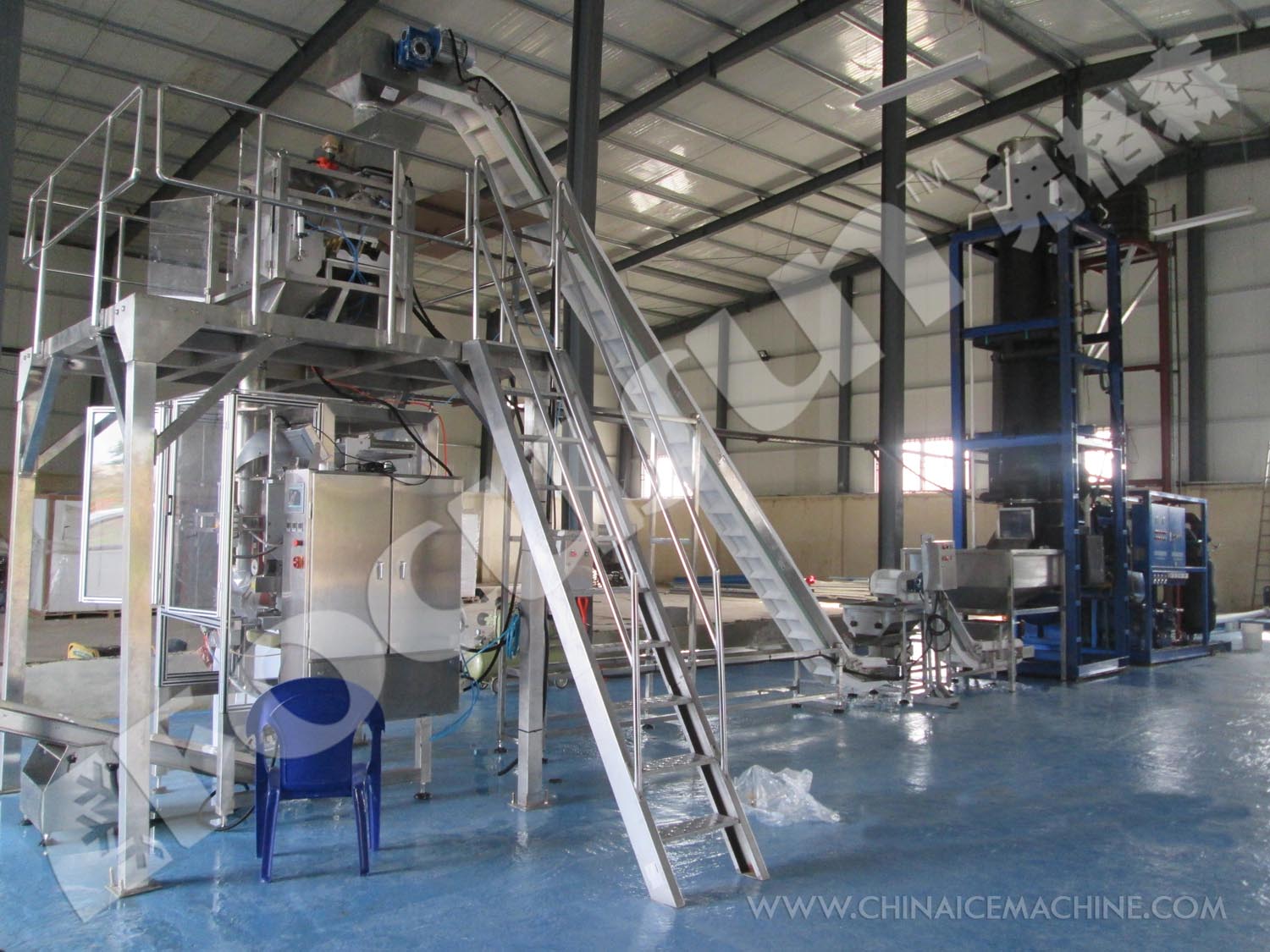 Video Outgoing-Inspection Provided Fully Automatic Ice Tube Packing Machine 200g-20kg