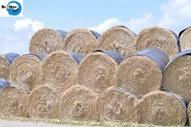 Eco Friendly Plastic Hay Bale Covers Woven Polypropylene Fabric 0.6 - 1.1 Mm Thick
