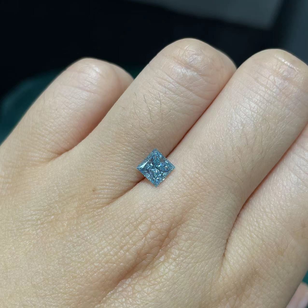 Loose Lab Made Diamonds Blue Diamonds Princess Lab Grown Diamond certified loose diamond