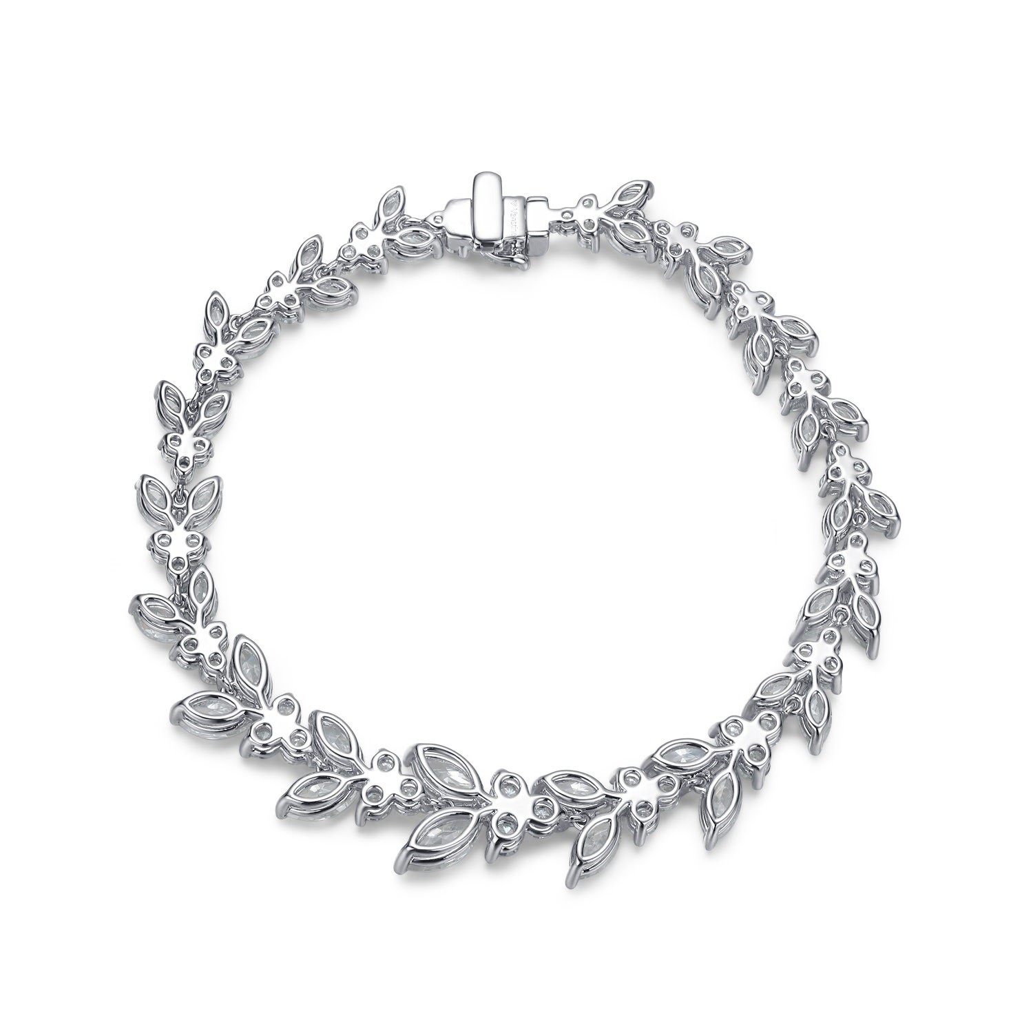 18K Gold Wheat Ear Moissanite Tennis Bracelet For Engagement
