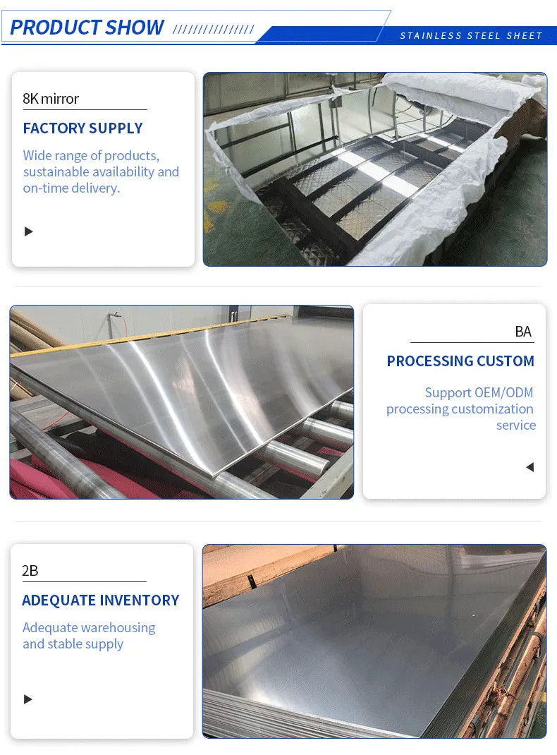 Inox Stainless Steel Sheets Plate Coil 430 304 316 310 309 321 3.00mm