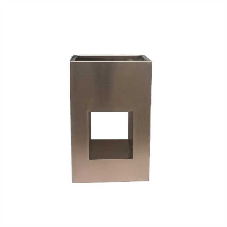 Home decor L shape metal flower pots geometry flower planter