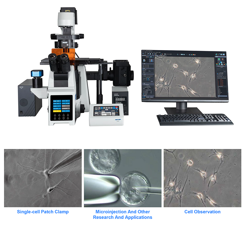 Opto Edu A16.0960 Research Level Inverted Fluorescent Microscope Motorized Nosepiece Condenser