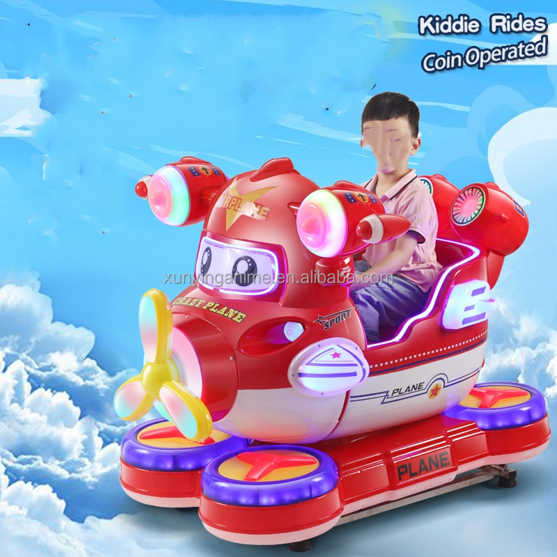 US Plug Design Crazy Plane Rocking Machine for Kids Age 6 Years in Indoor Amusement