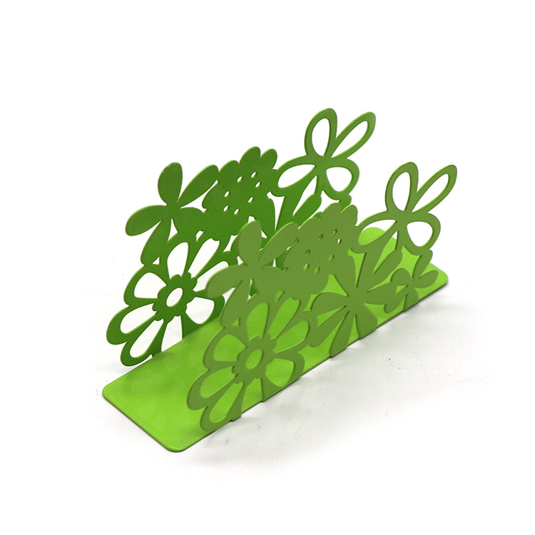 Modern Flower Pattern Metal Napkin Holder Table Tissue Box Holder Home Decor