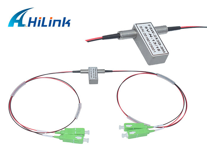 Full Function 2X2F Optomechanical Switch High Stability CE ROHS Certification