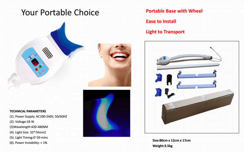 Teeth Whitening Bleaching Machine Dental LED Mini Light Blue LED Beauty